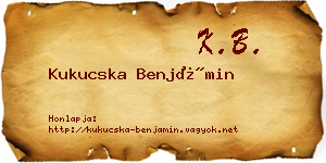 Kukucska Benjámin névjegykártya